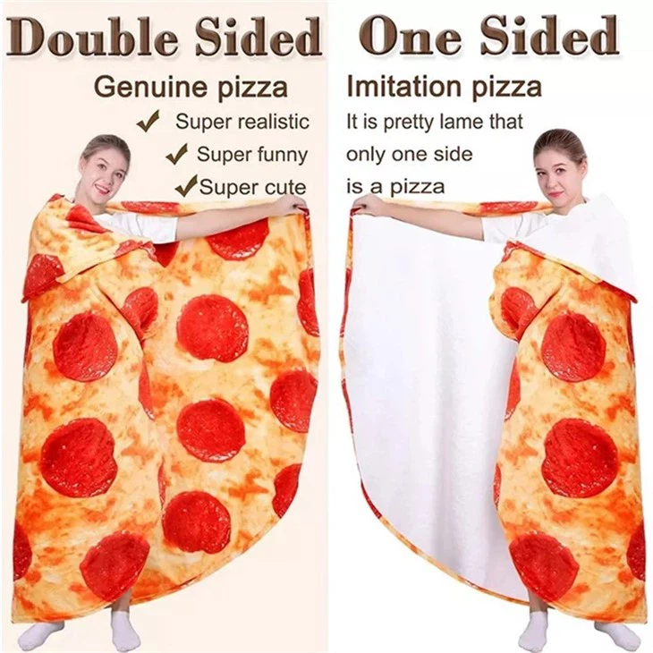 pizza flannel blanket in usa
