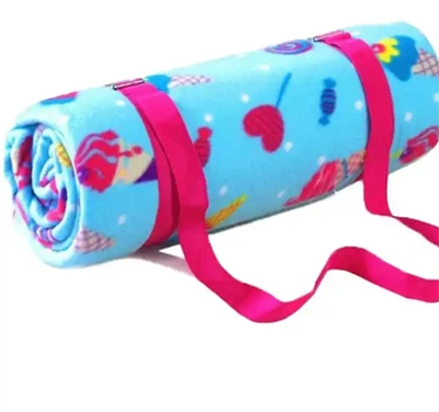 Picnic Blanket With Leather Strap