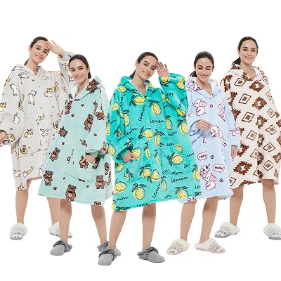 ผ้าห่ม Hoodie Sherpa Cozy